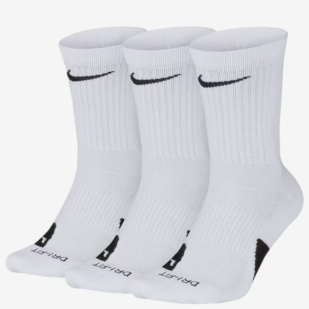 Nike Elite Everyday Crew Sock 3 pack